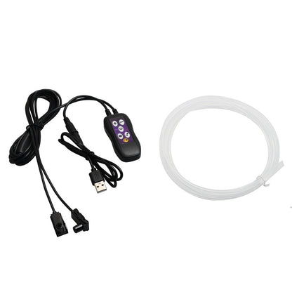 Car Led Atmosphere Lamp Usb Colorful Color Changing Center Console Instrument Panel Decorative Lamp Neon Light