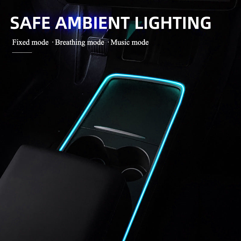 Car Led Atmosphere Lamp Usb Colorful Color Changing Center Console Instrument Panel Decorative Lamp Neon Light